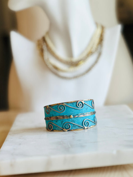 Turquoise Patina Cuff