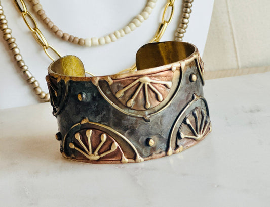 Rustic Sun Patina Cuff