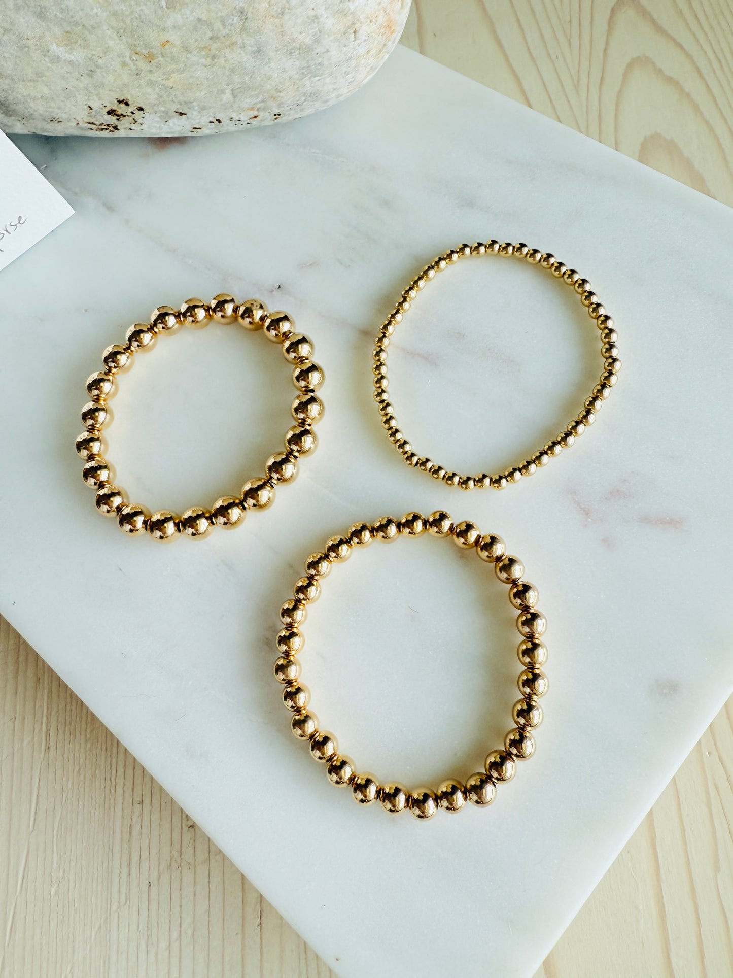 Gold Beaded Bracelets