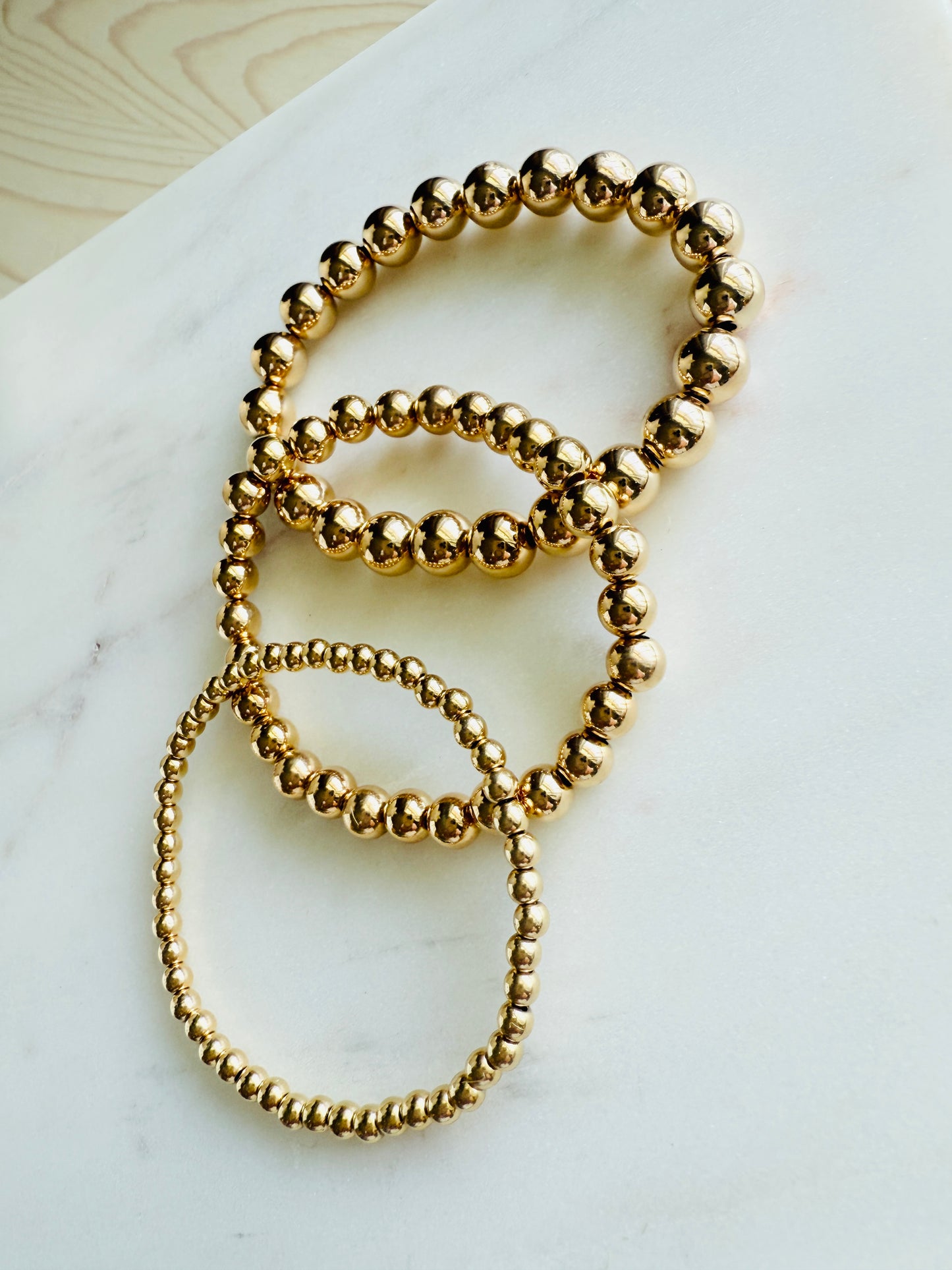Gold Beaded Bracelets