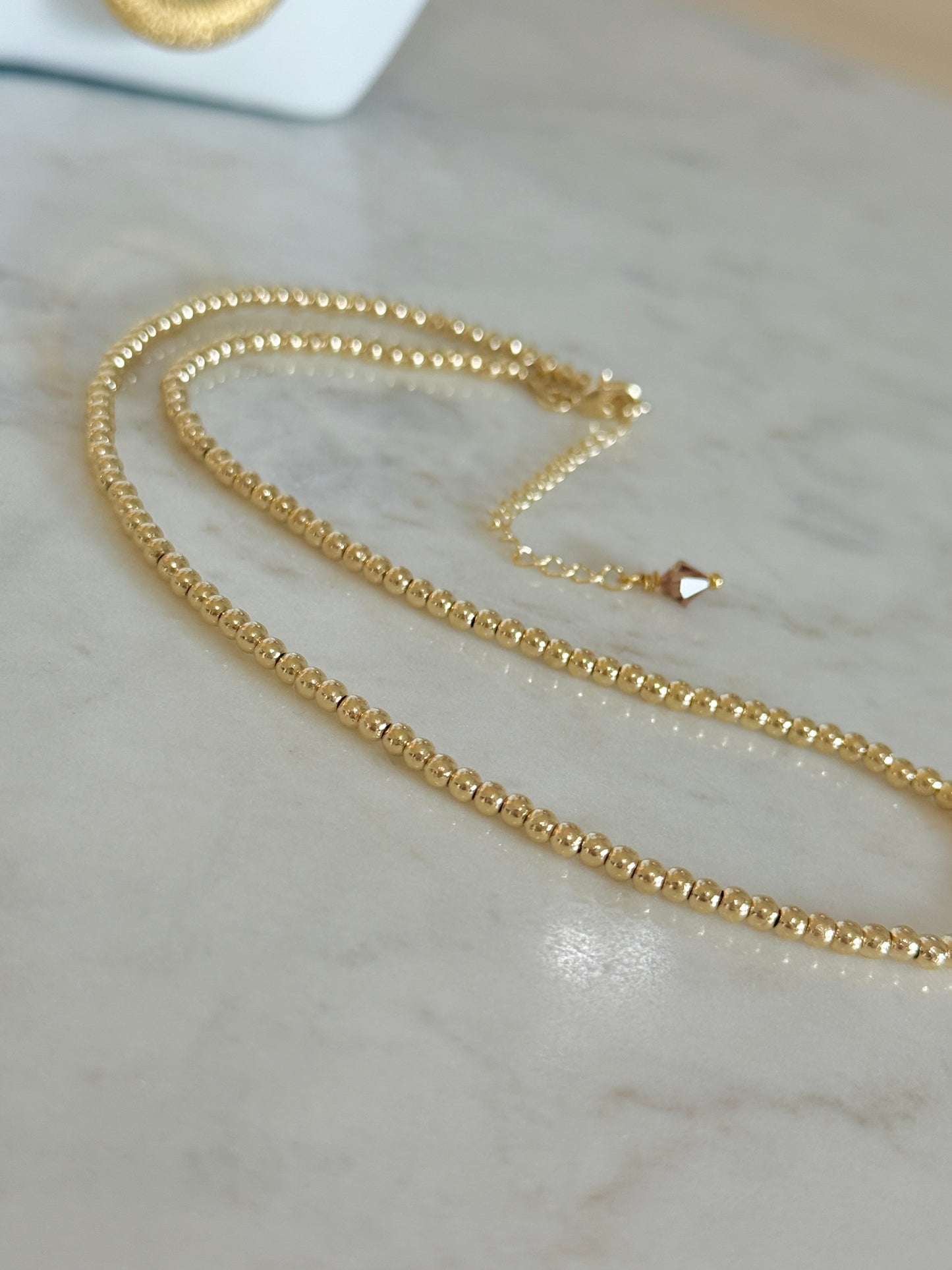 Gold Beaded Choker