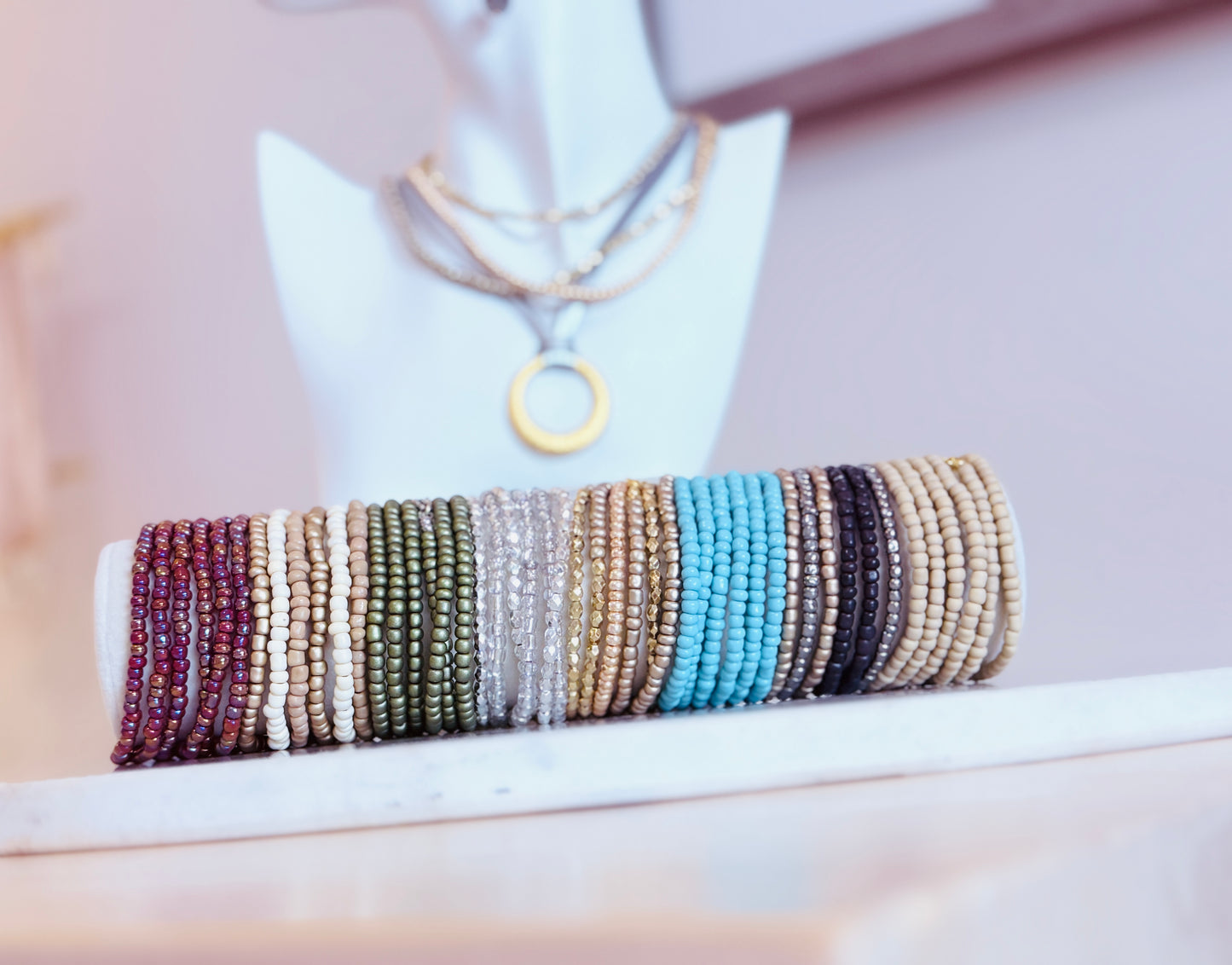Beaded Wrap Necklaces - Bracelets
