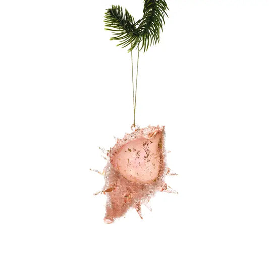 Pink Spike Seashell Ornament