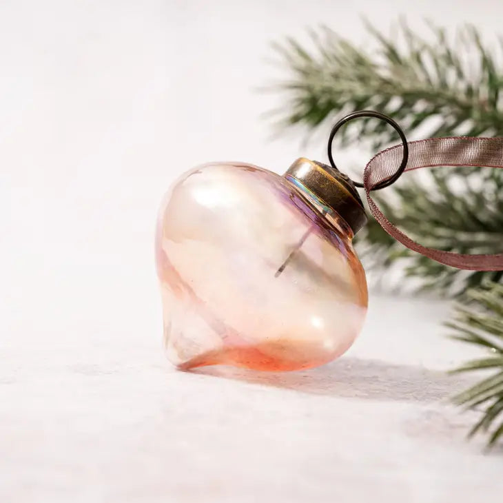 Rose Luster Lantern 2"