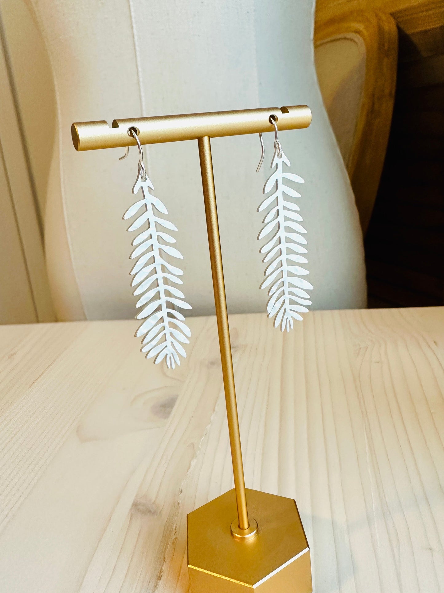 Fern Earrings-Gold