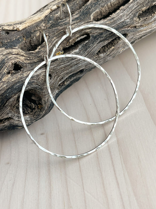 Silver Halo Earrings