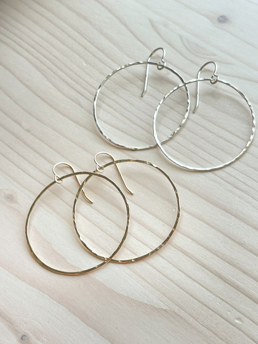 Silver Halo Earrings