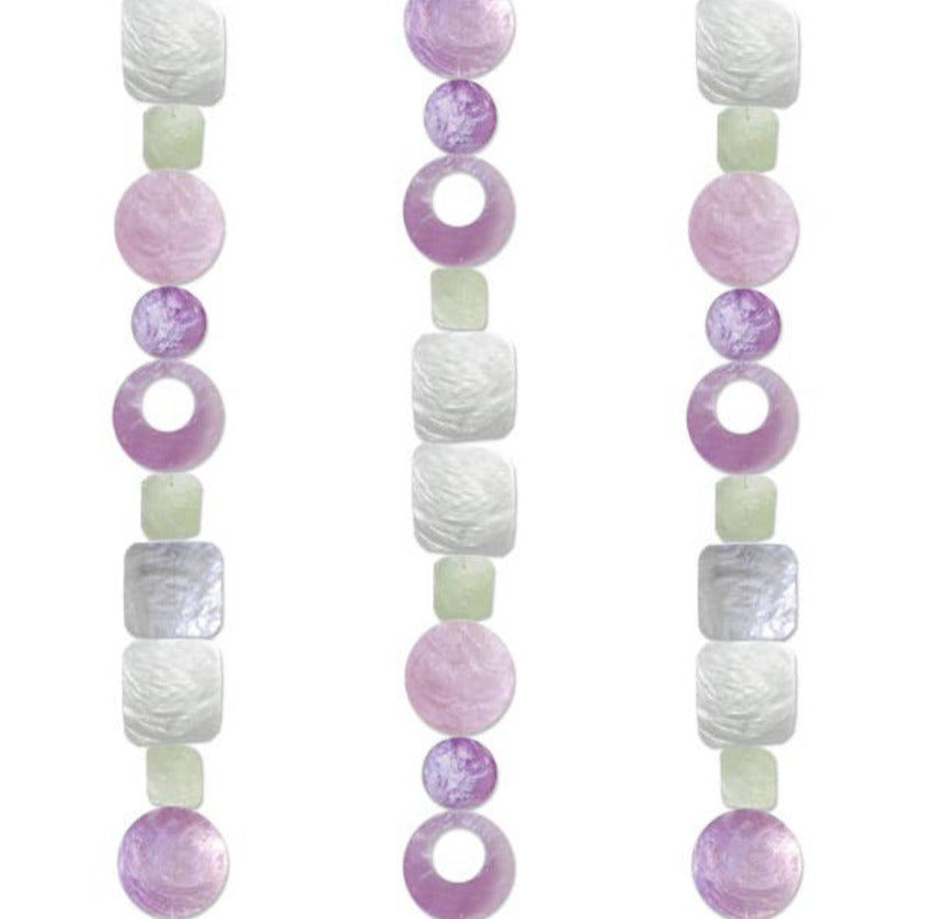 Lilac Capiz shell strands