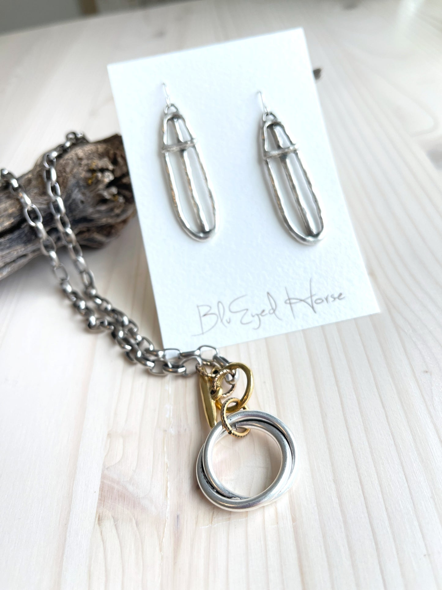 Silver Roman Cross Earrings