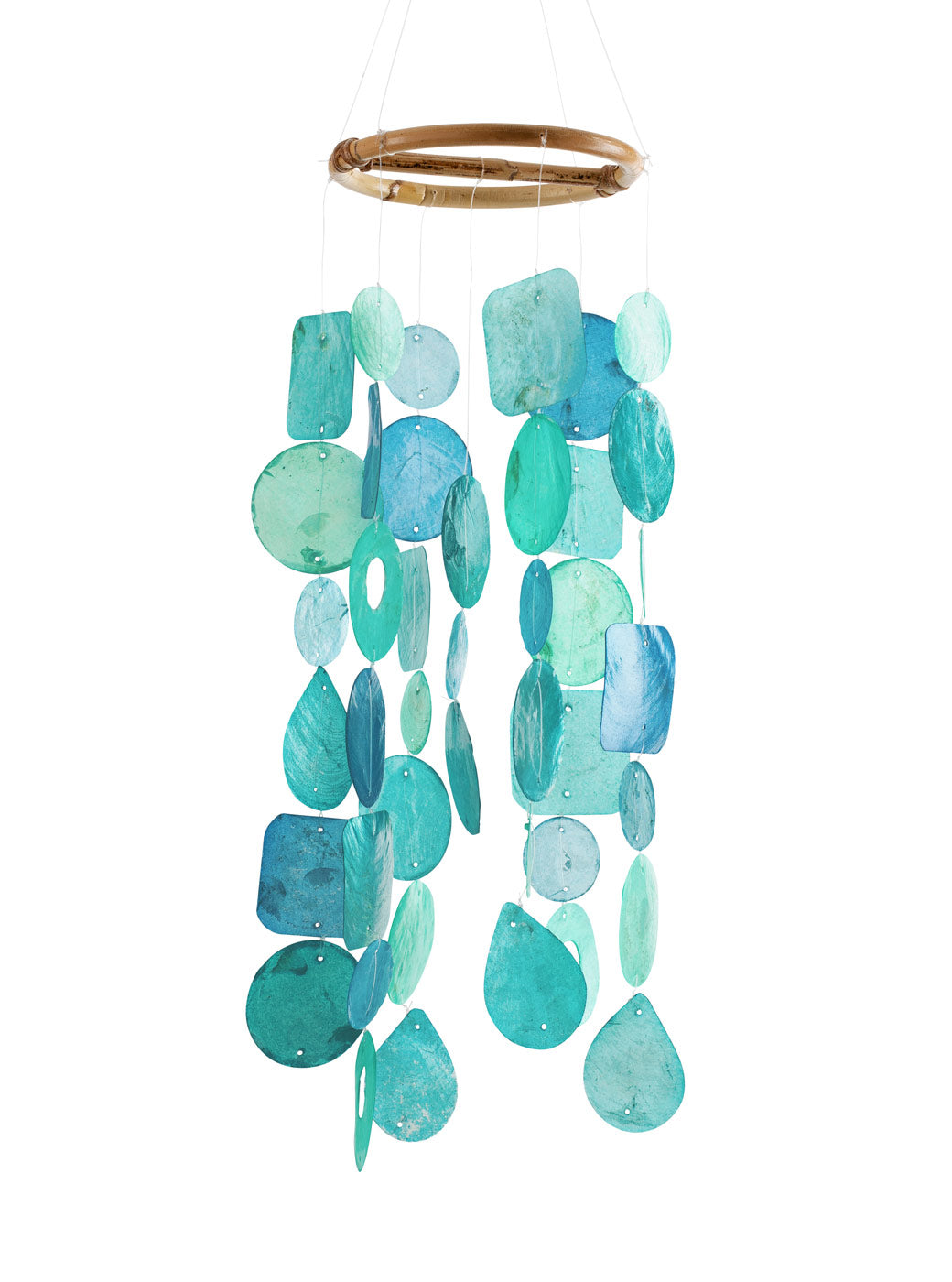 Capiz shell wind chime