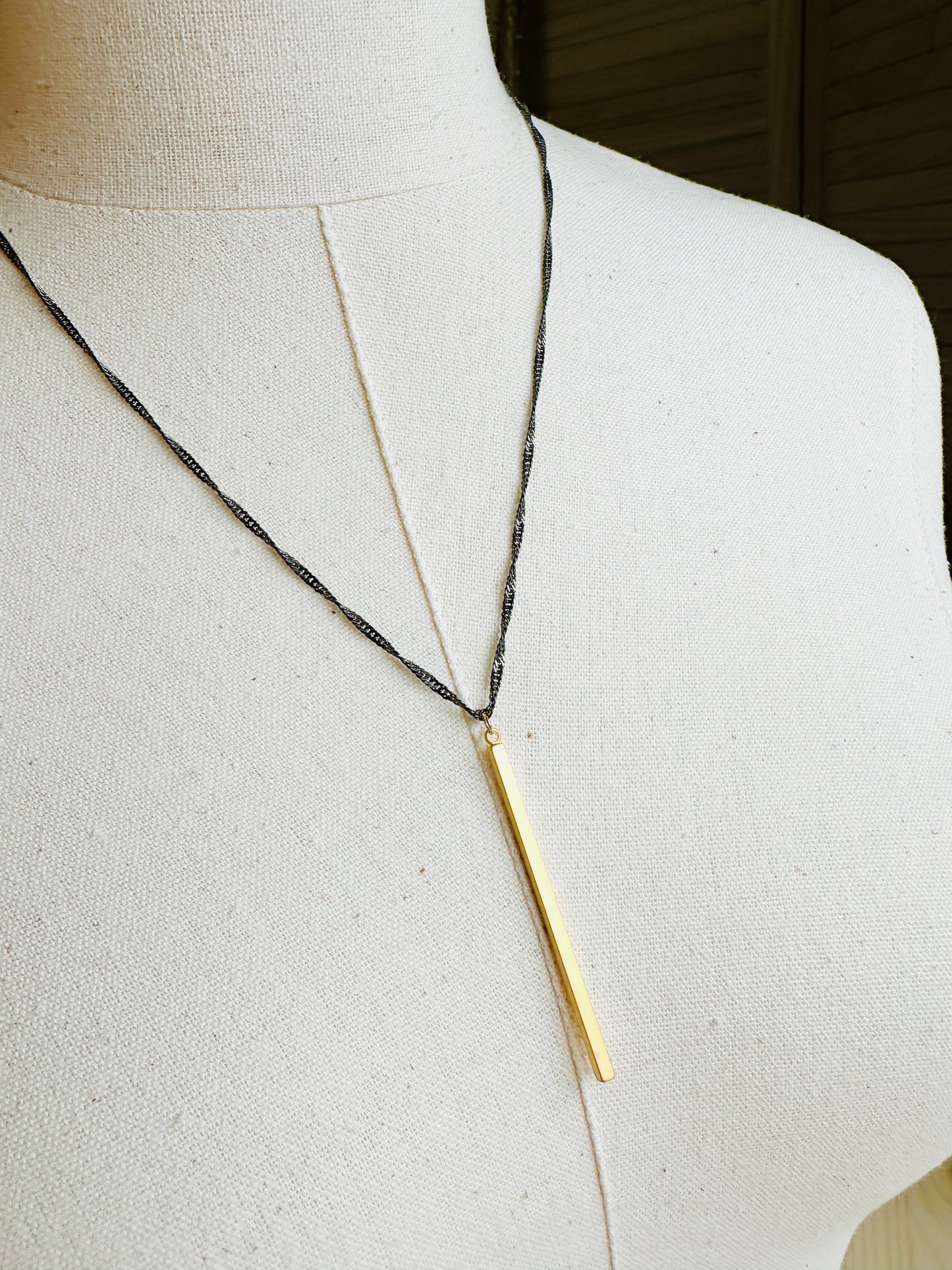 Gold Bar Necklace