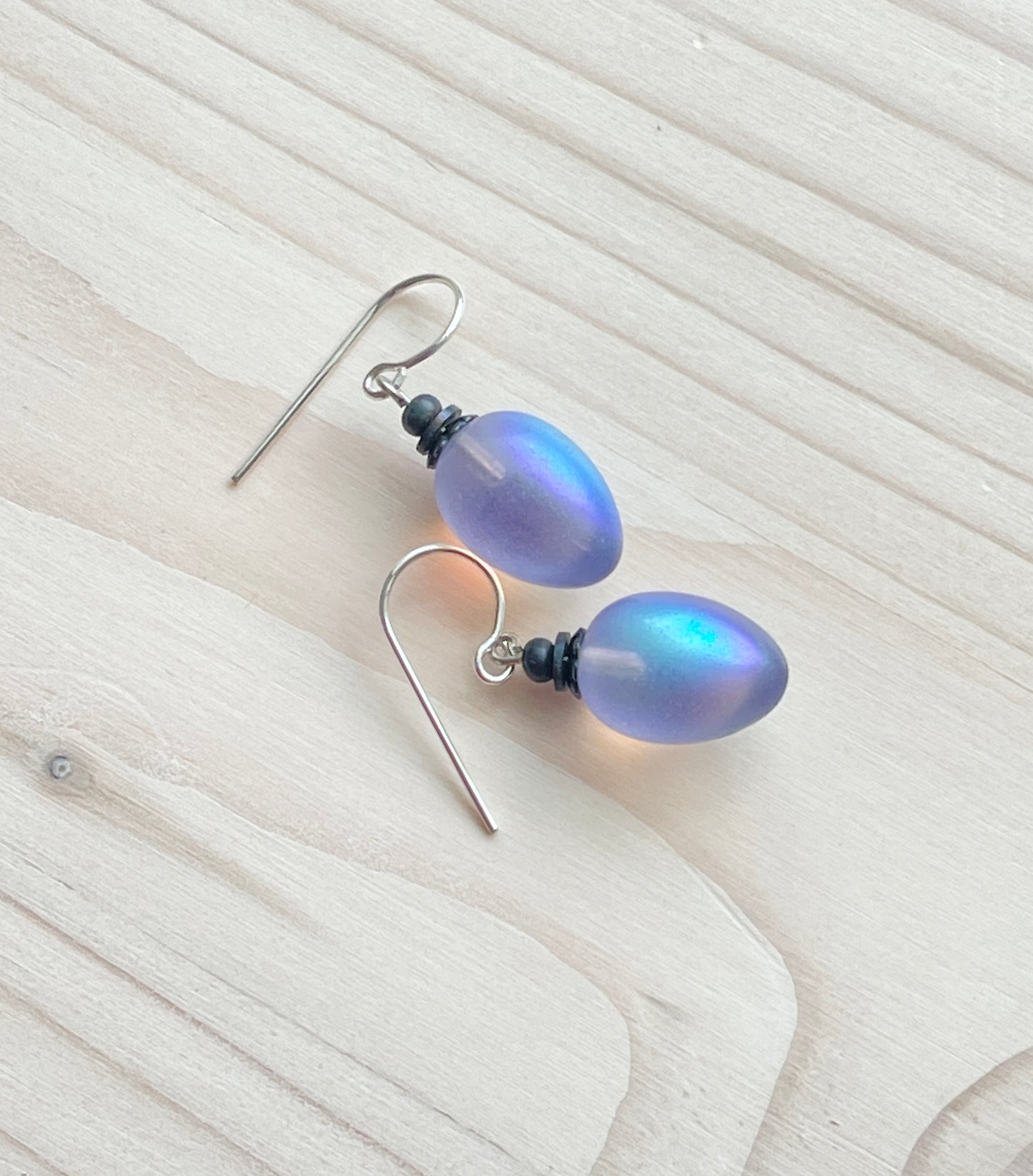 Violet Drop Earrings