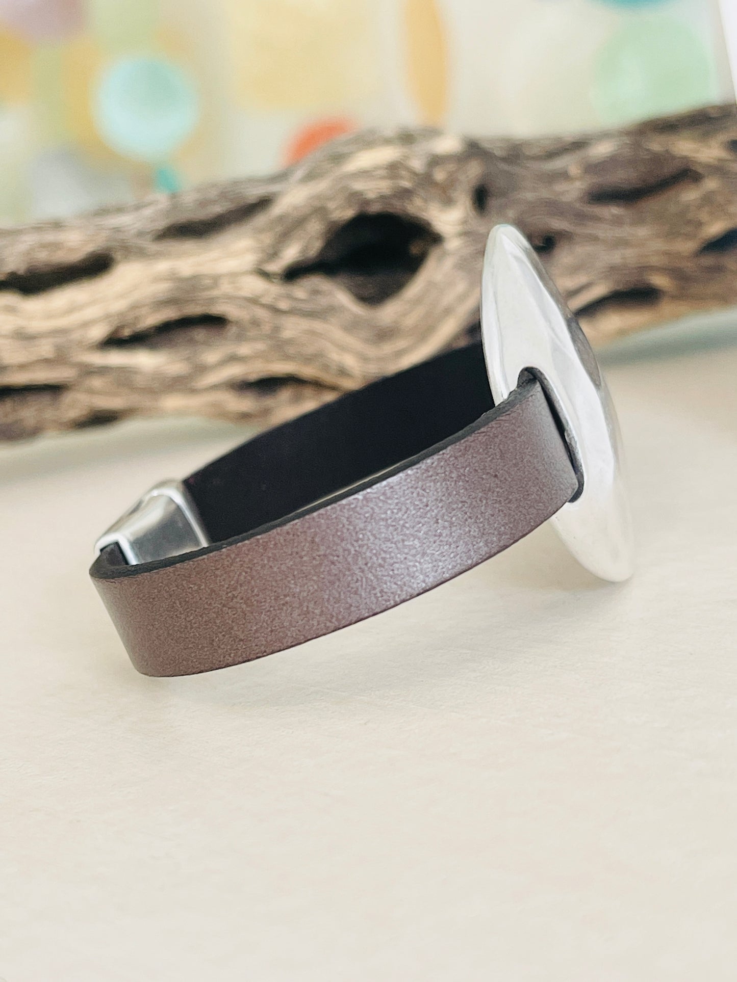 Jane Bracelet with driftwood in background