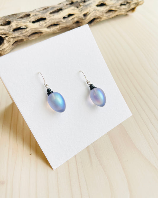 Violet Drop Earrings