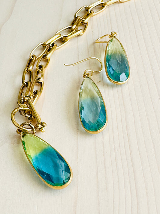 Ocean Quartz Earrings