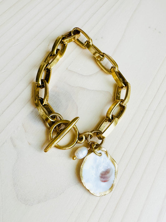 Charleston Oyster Shell Bracelet