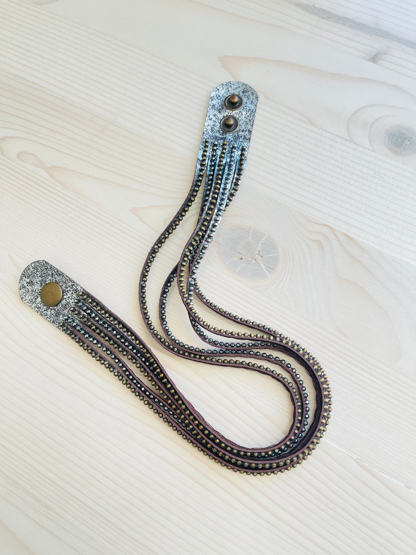 Chocolate Shimmer Beaded Wrap