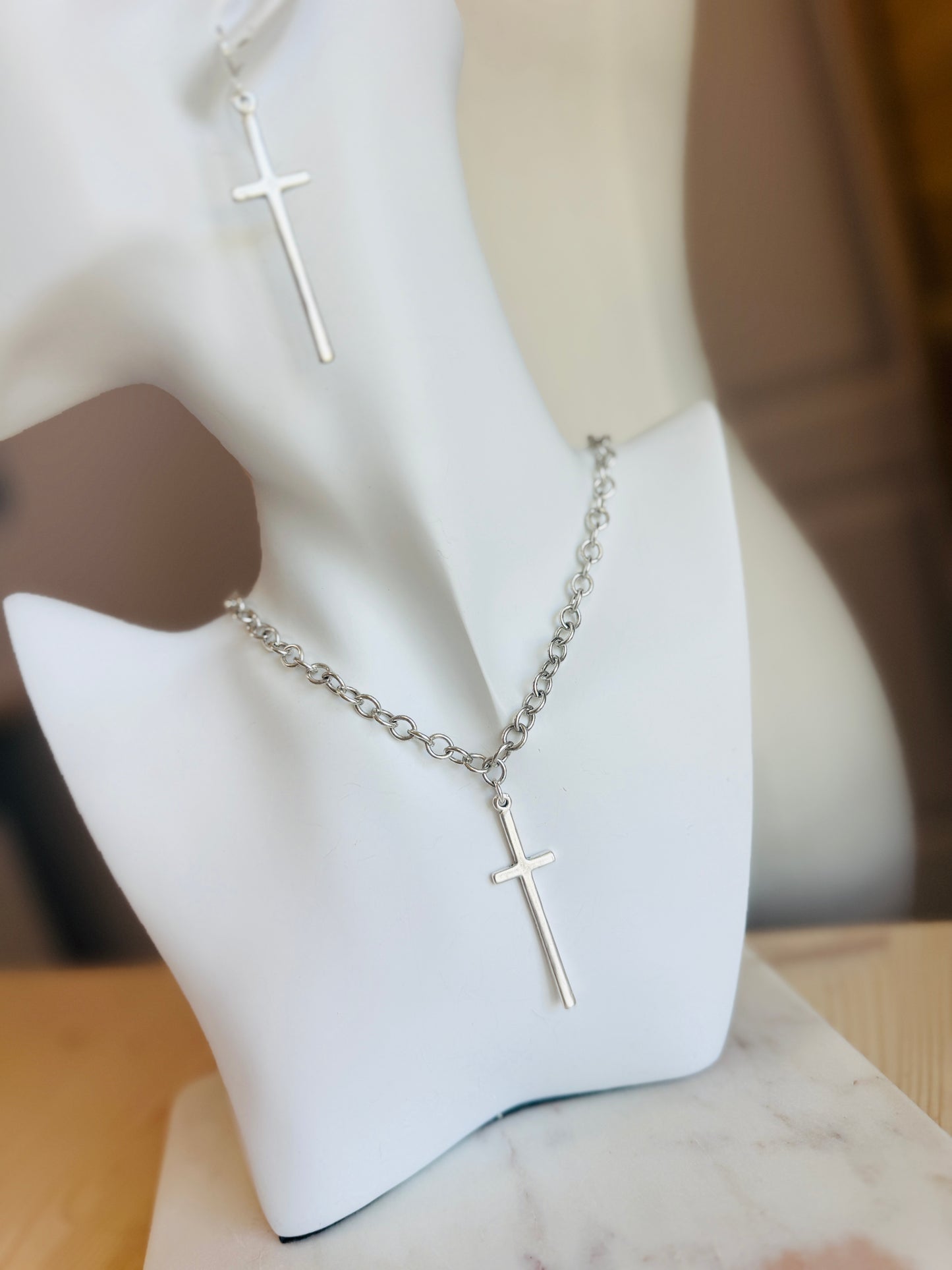 Slim Cross Necklace