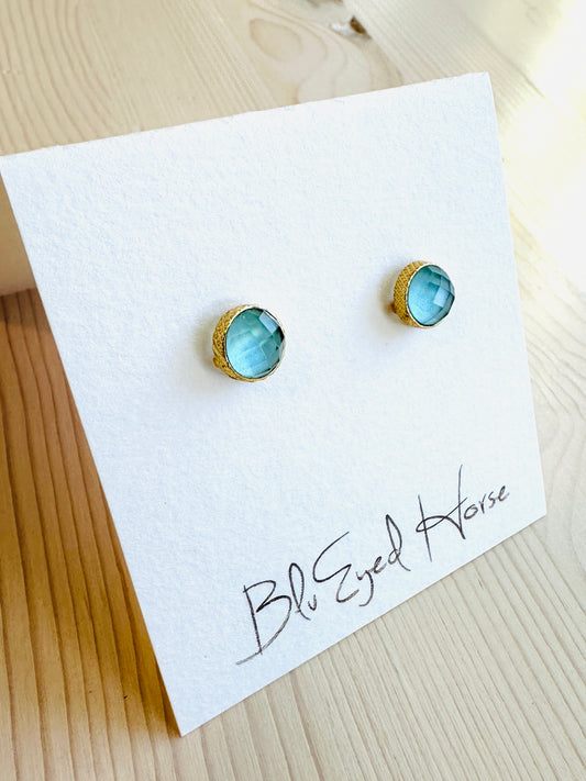 Sky Blue Topaz Earrings