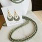 Beaded Wrap Necklace/Bracelet-Olive