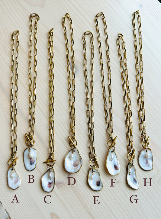 Charleston Oyster Shell Necklaces