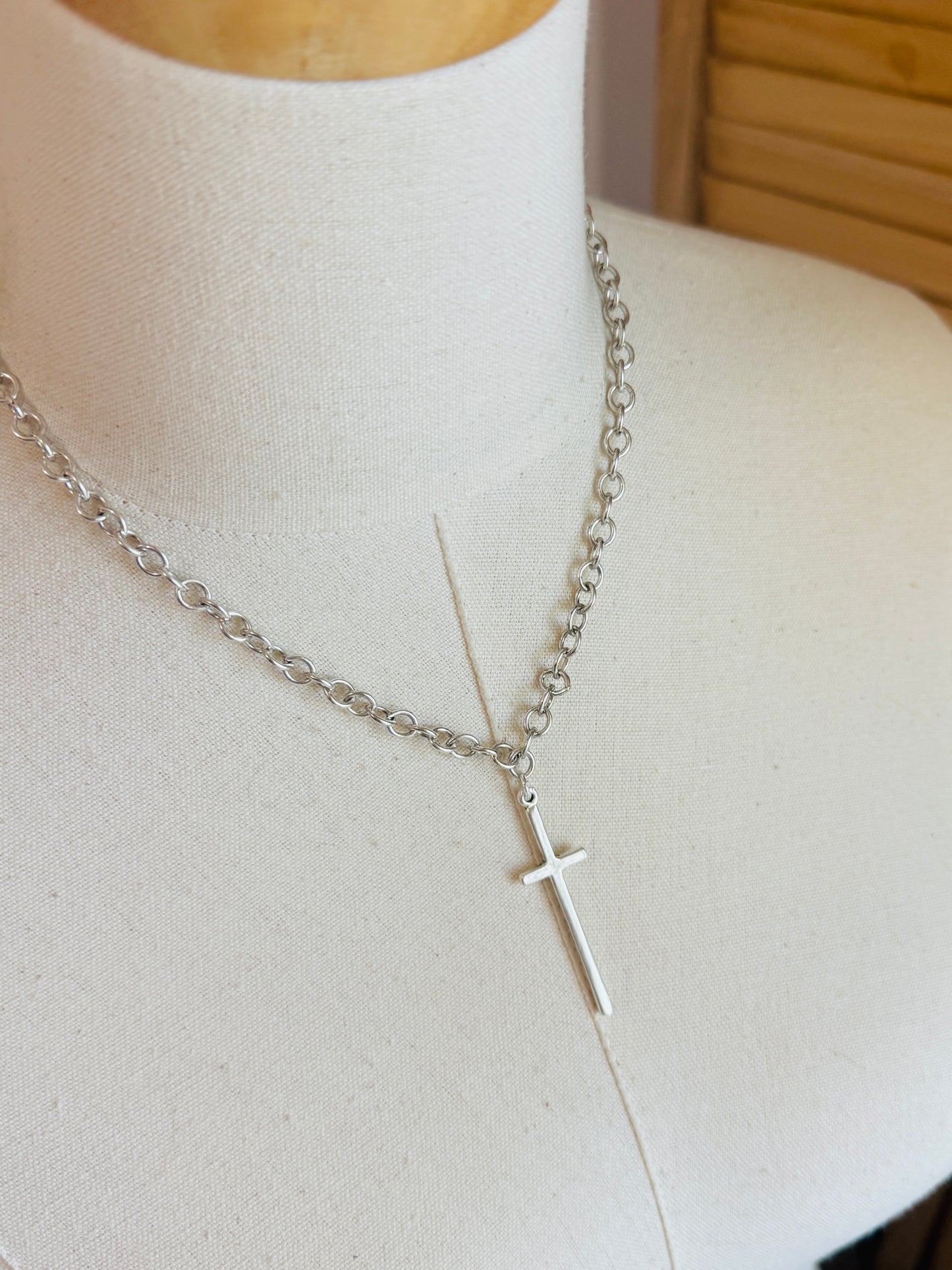 Slim Cross Necklace