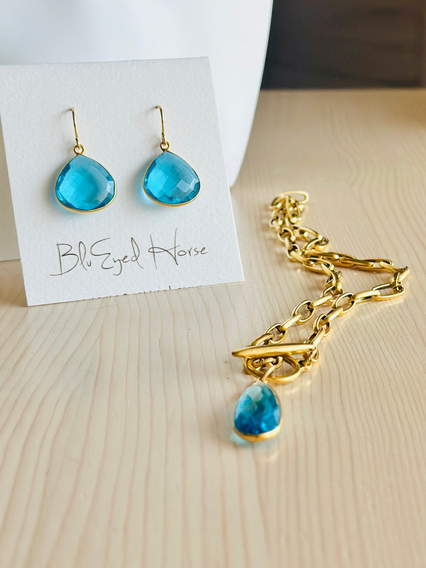 Blue Topaz Earrings