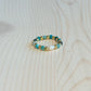 Gemstone & Pearl Stretch Ring
