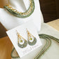 Beaded Wrap Necklace/Bracelet-Olive