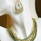 Beaded Wrap Necklace/Bracelet-Olive