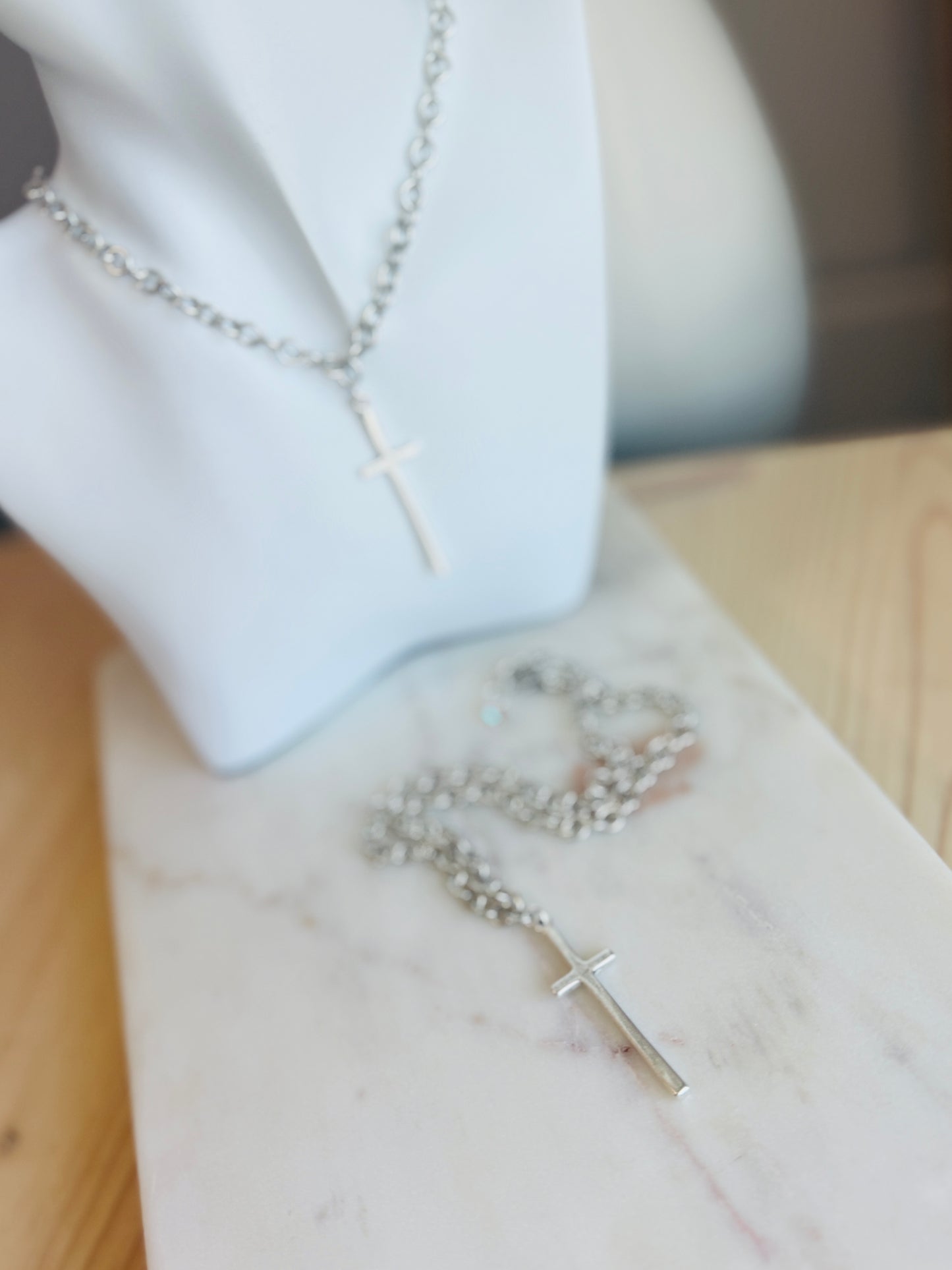 Slim Cross Necklace