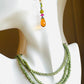 Beaded Wrap Necklace/Bracelet-Olive
