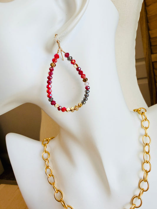 Cranberry Earrings