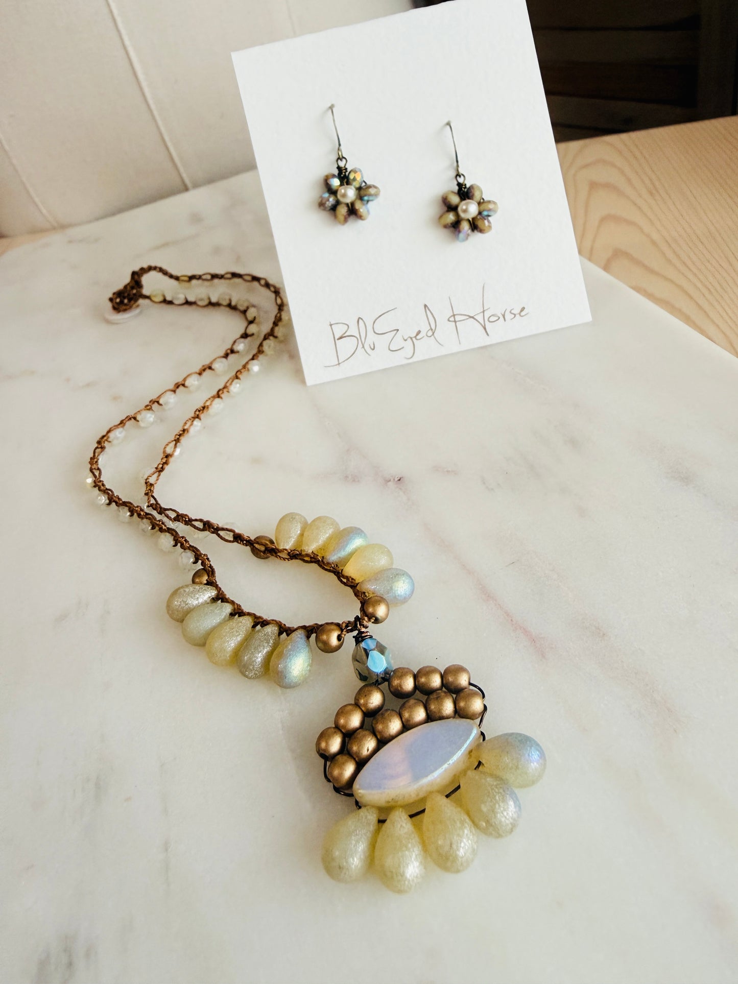 Selah Necklace - Cream