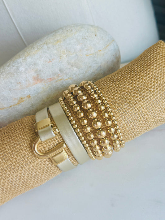 Gold Beaded Bracelets