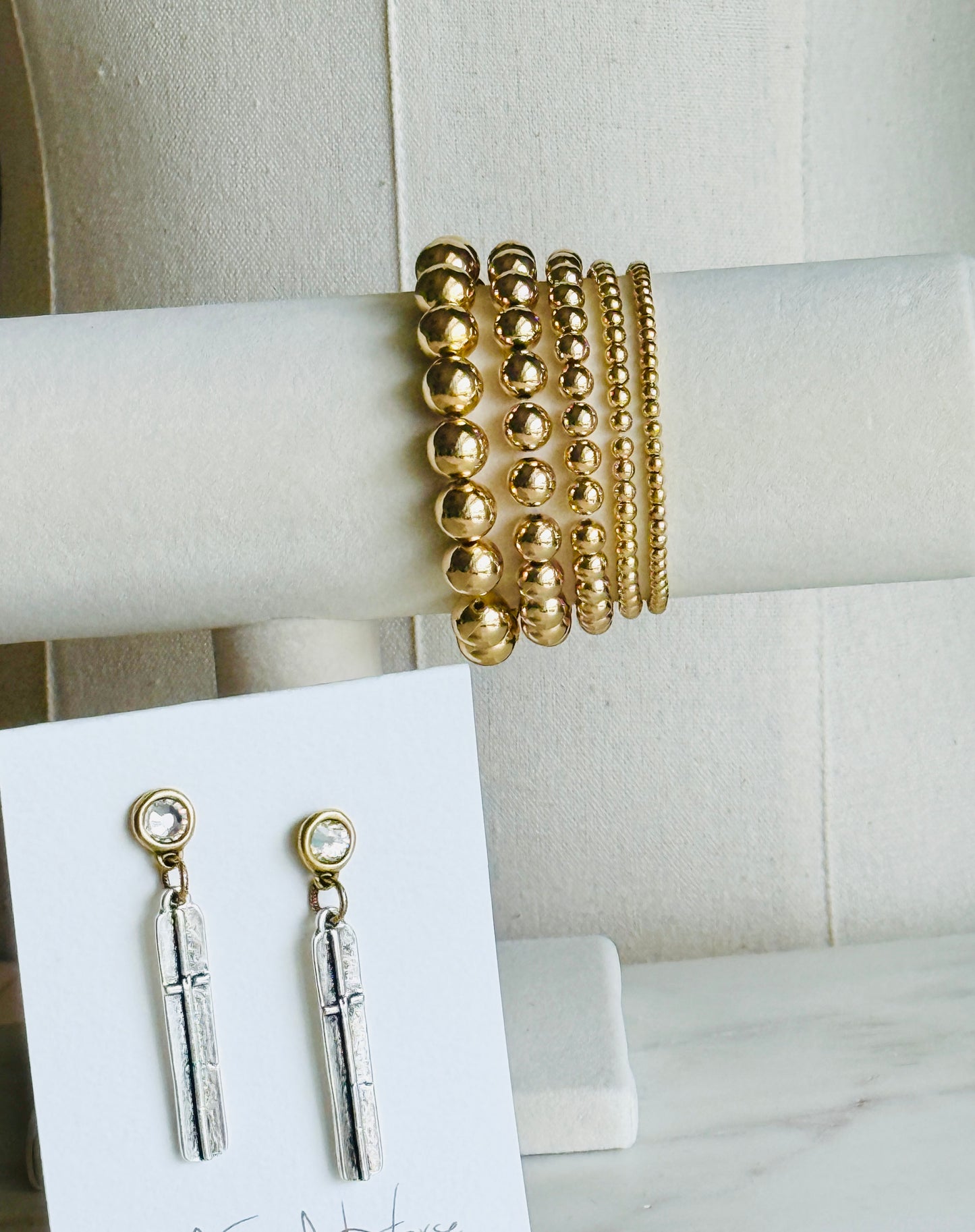 Gold Beaded Bracelets