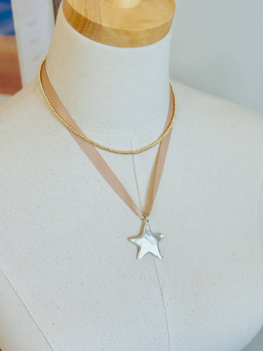 Gold Beaded Choker