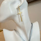 Slim Cross Earrings