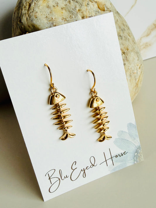 Fishbone Earrings