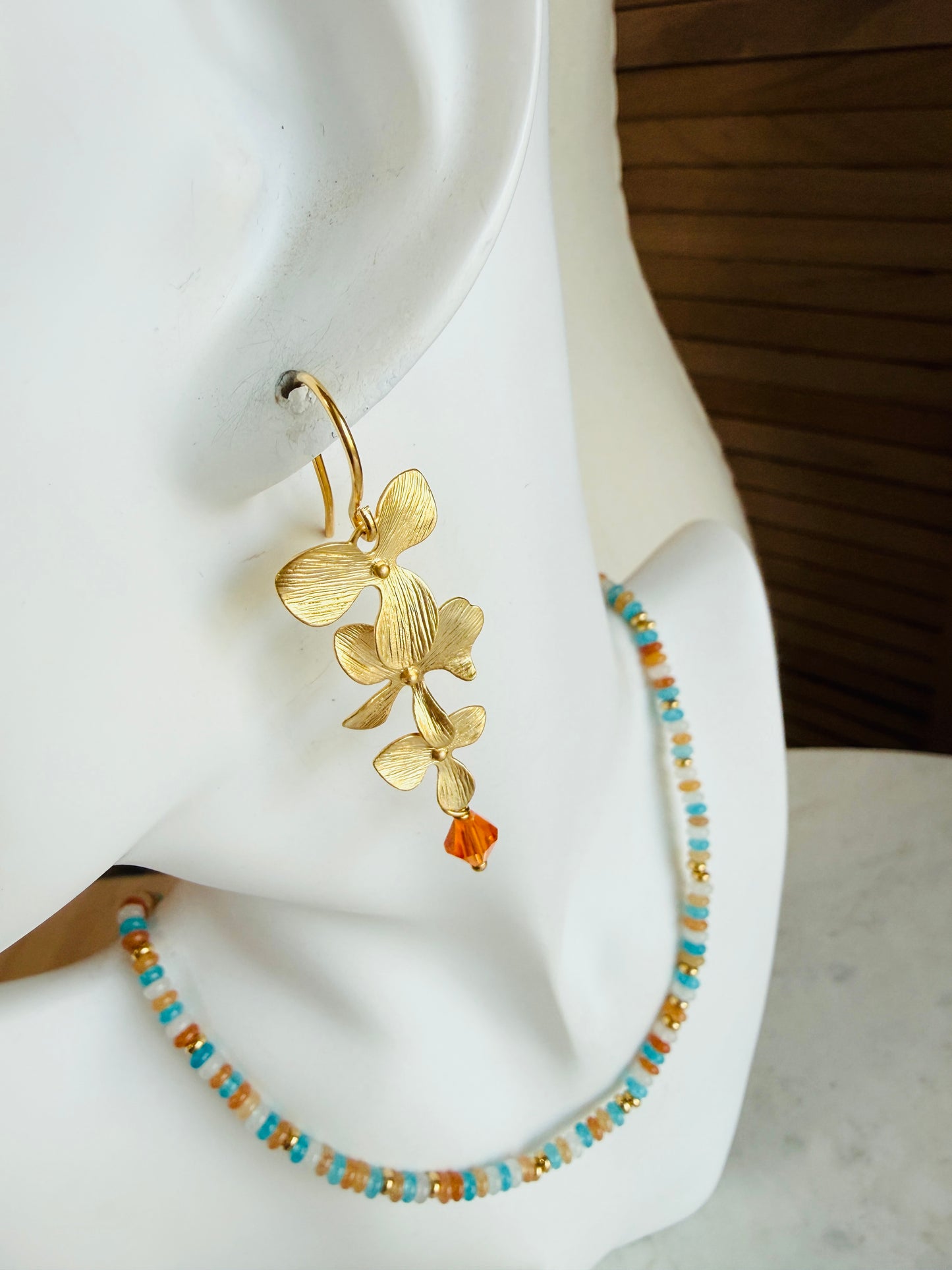 Saffron Earrings