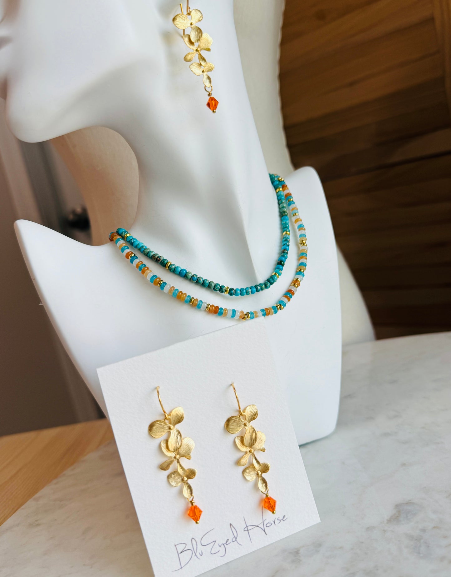 Saffron Earrings