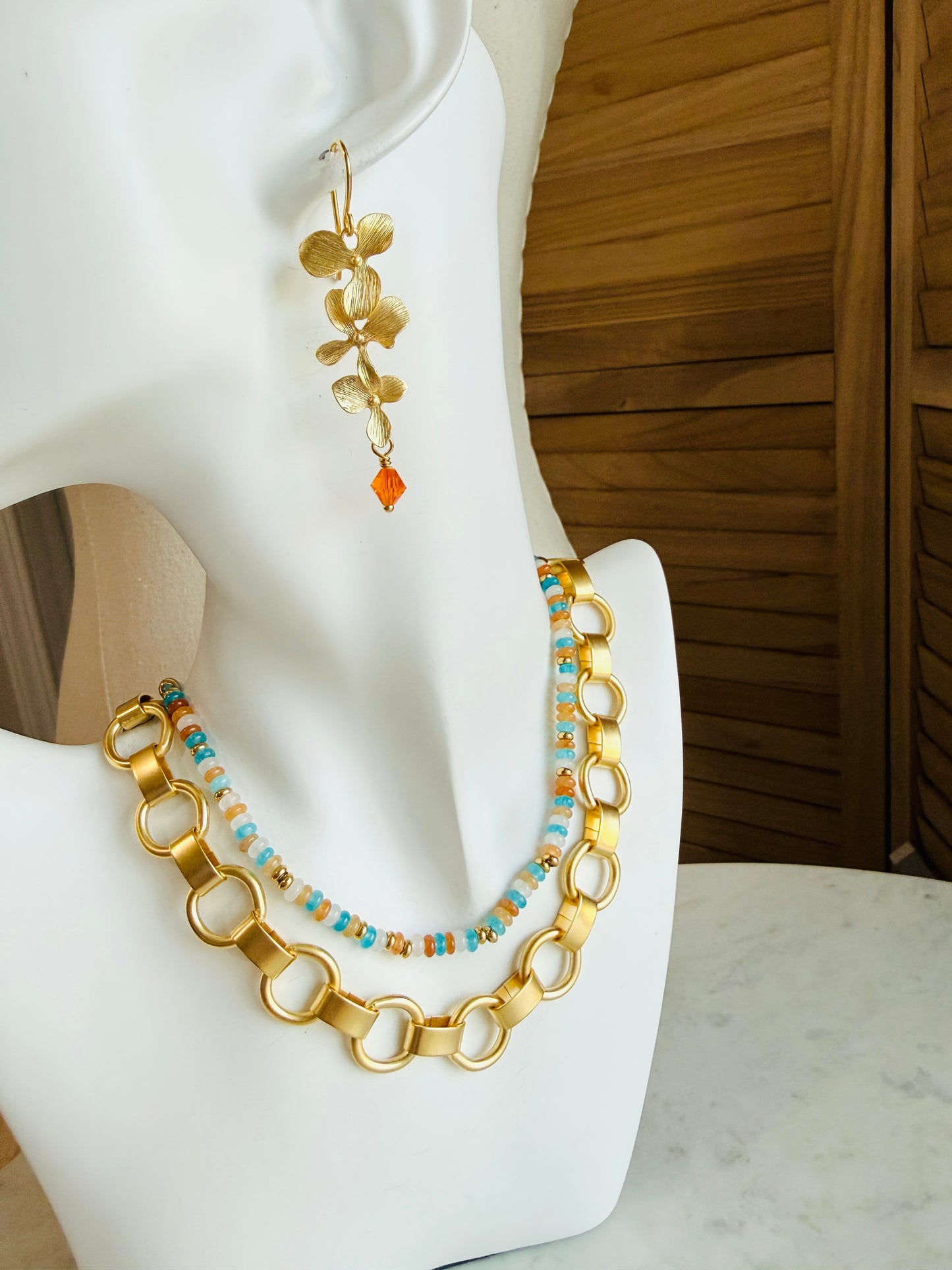 Saffron Earrings