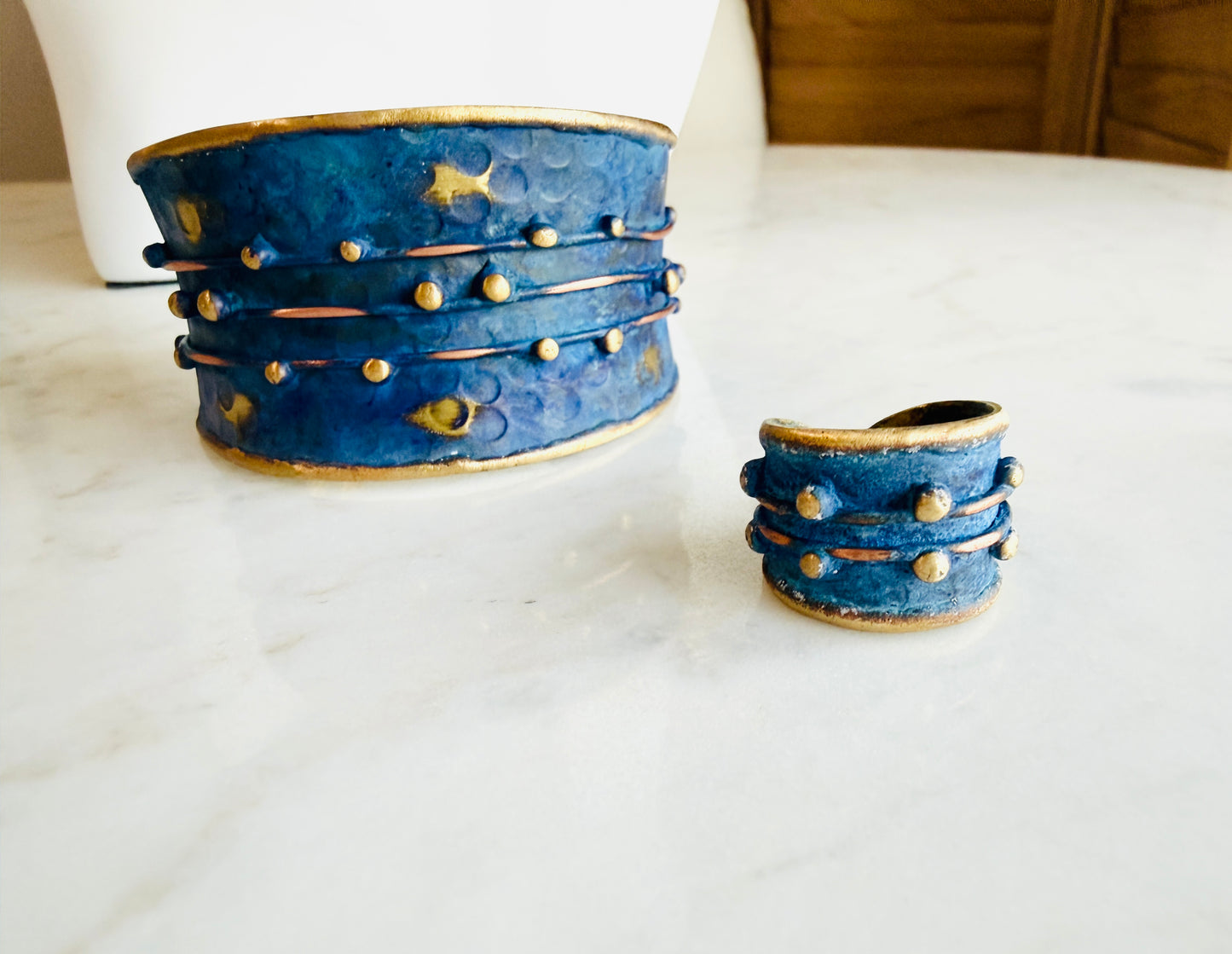 Midnight Blue Patina Ring