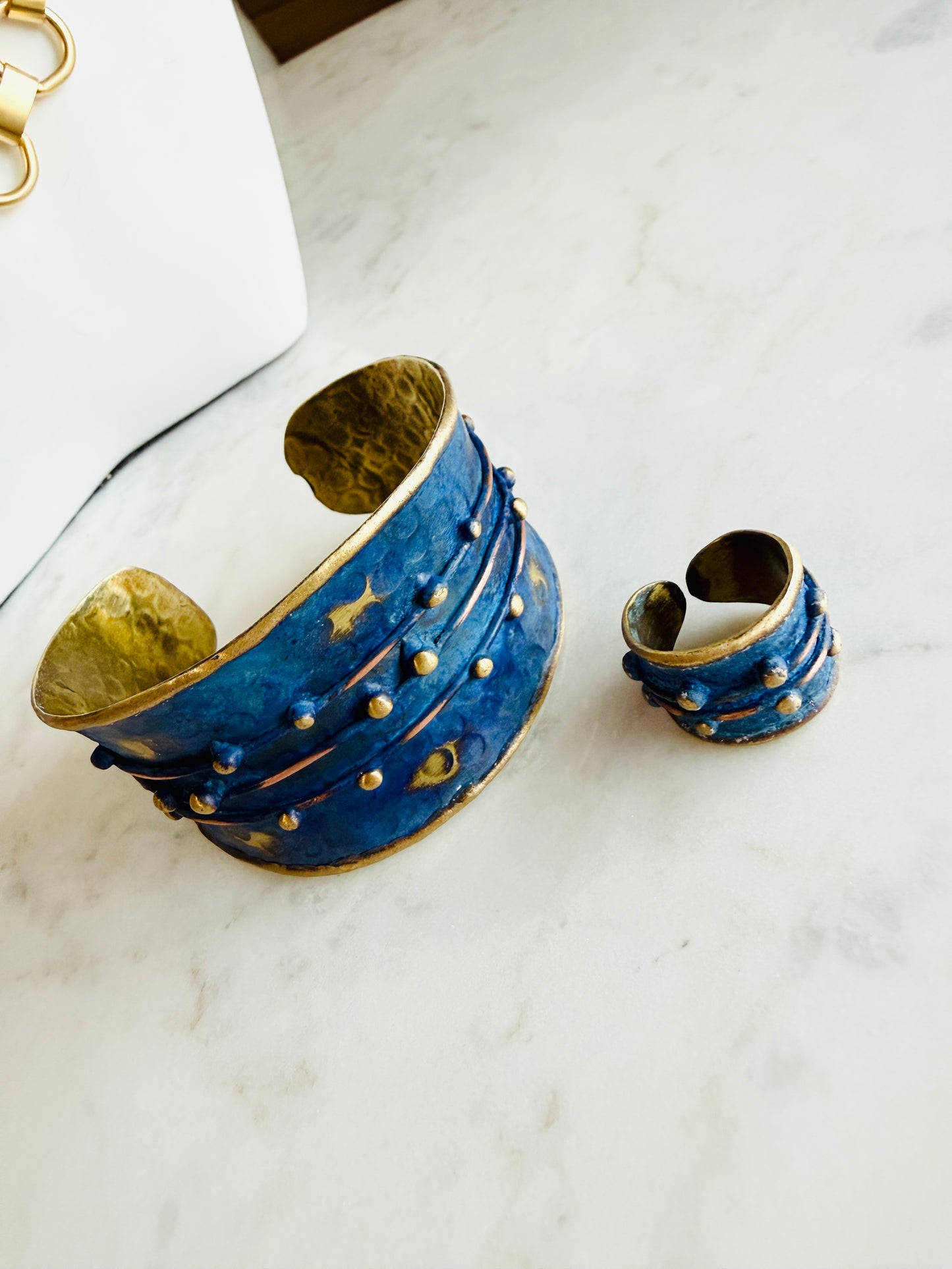 Midnight Blue Patina Ring