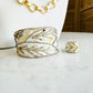 Rustic White Patina Ring