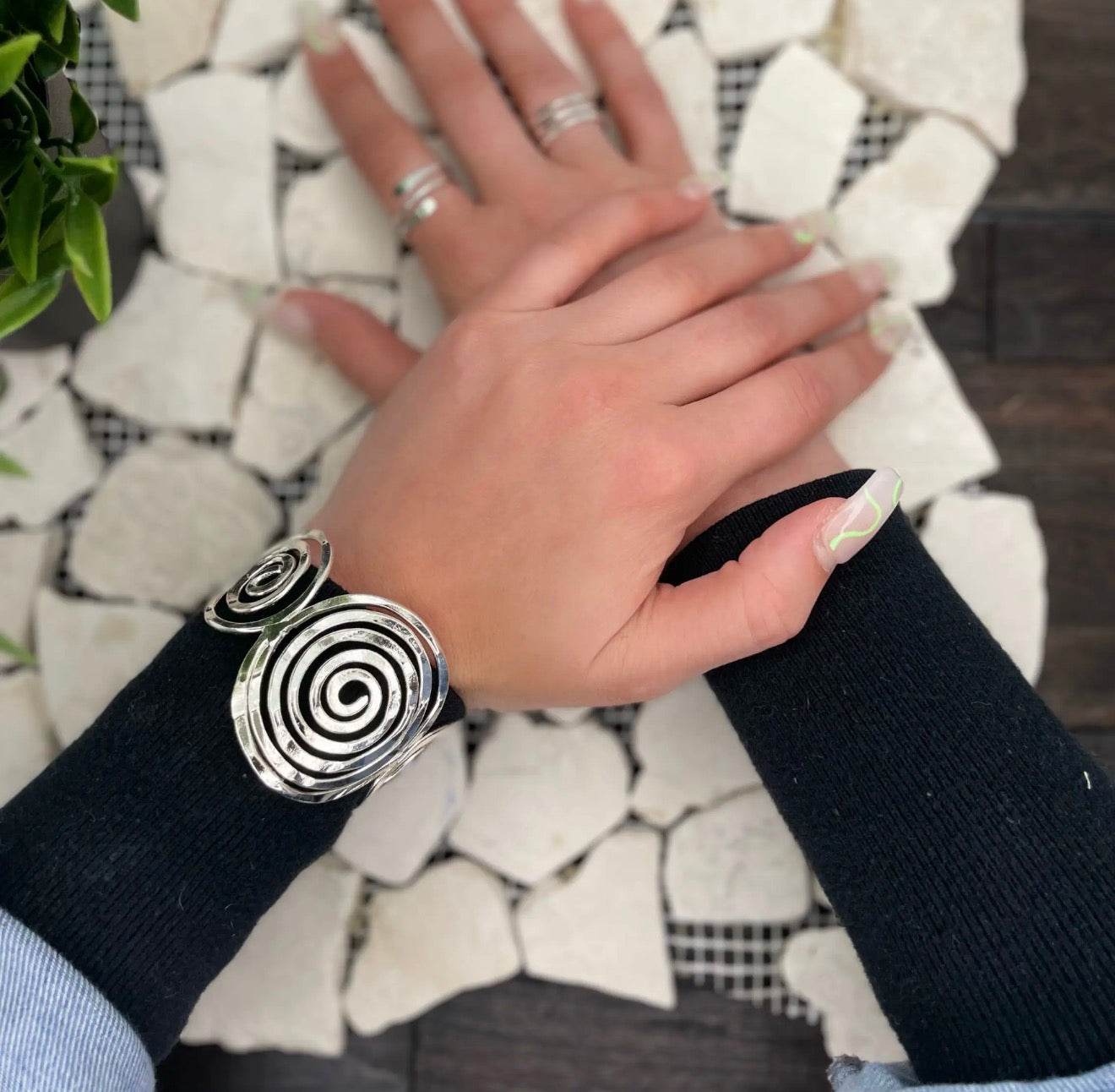 Spiral Cuff- Gold or Silver