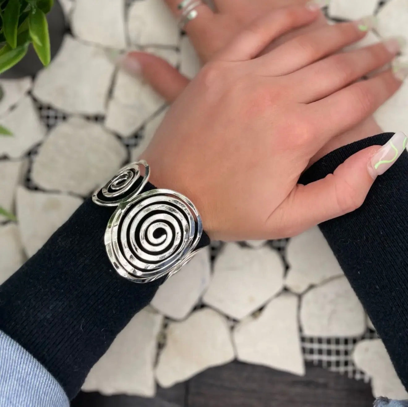 Spiral Cuff- Gold or Silver