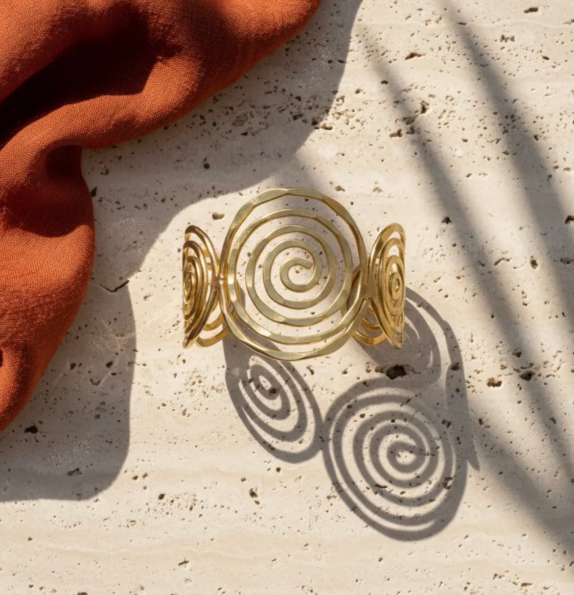 Spiral Cuff- Gold or Silver
