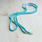 Beaded Wrap Necklace/Bracelet- Turquoise