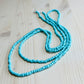 Beaded Wrap Necklace/Bracelet- Turquoise